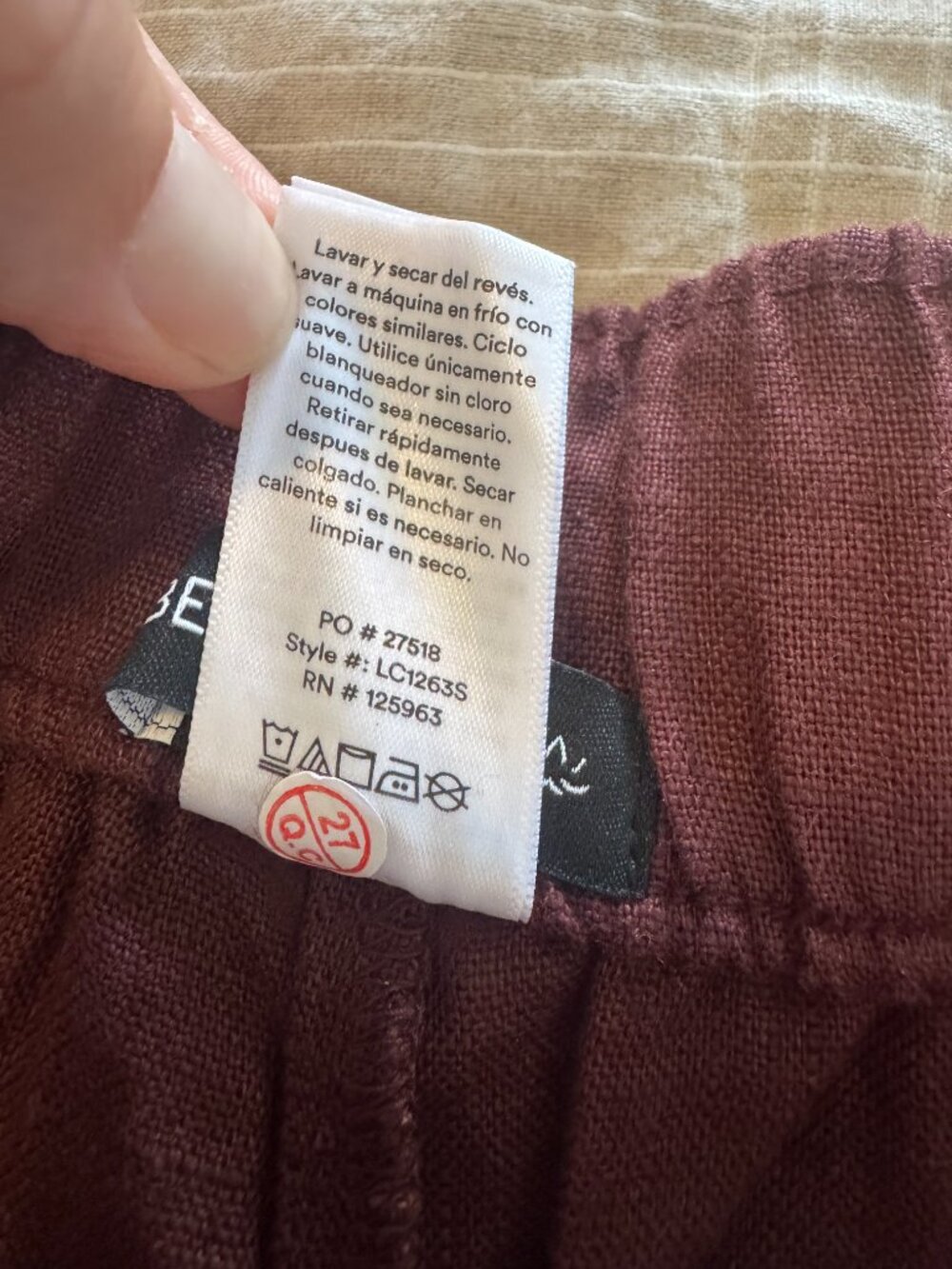 Beyond Yoga Linen Pants in Iced Mocha - Picture 11 of 15